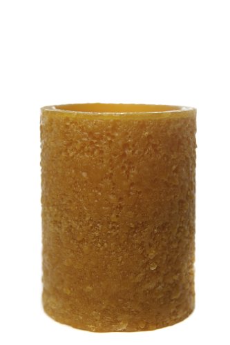 The Amazing Flameless Candle Mandarin Spice 10mm LED Renaissance Pillar, 3 by 4-Inch, Gold