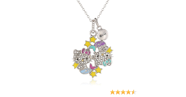 Hello Kitty Zodiac Sterling Silver Pave 