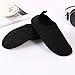EQUICK Water Sports Shoes Barefoot Quick-Dry Aqua Socks Slip-on for Men Women Kids,CL1801,Black,38.39