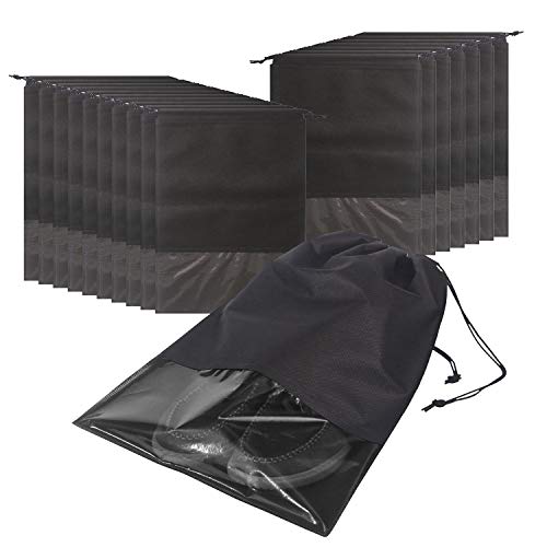 18PCS Travel Shoe Bags Non-woven With Rope for Men and Women Large Shoes Pouch Storage Packing Organizers - Thumbnail 7