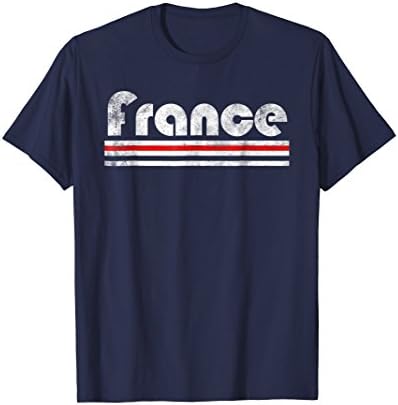 2020 France French Fan Retro Flag T-Shirt Allez Les Bleus T-Shirt