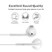 【2Pack】 for iPhone Earphone with 3.5mm Headphone Plug,Earphones Headset with Mic Call+Volume Control for iPhone 6 Earbuds Compatible with iPhone 6s/6plus/6/5s,Android,PCthumb 4