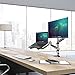 2-in-1 Full Motion Gas Spring Dual Monitor Arm Desk Mounts Laptop & Monitorthumb 1