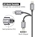Vikstar Phone Charger Cable 4 Pack Syncing Charging Cord Durable Nylon Braided Phone Wire USB AMFI Certified Cable Compatible iPhone Xs MAX XR X 8 Plus 7 Plus 6s 6 Plus iPad-3ft 6ft 6ft 10ft-Grey
