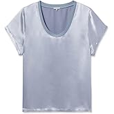 Satin V-Neck Tee
