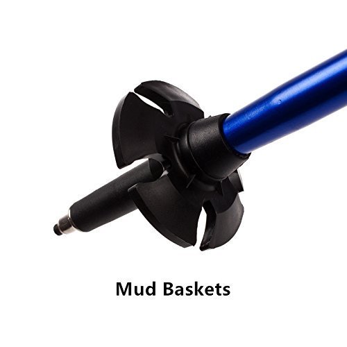 BAOCHI Hiking Trekking Poles Walking Sticks (1 Pair) Telescoping Ultra Strong Alpenstocks Anti Shock Mountaineering Trail(Purple) - Thumbnail 3