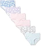 Carter's Little Girls' 6-Pack Underwear, Multi Animals Green, 6-6X