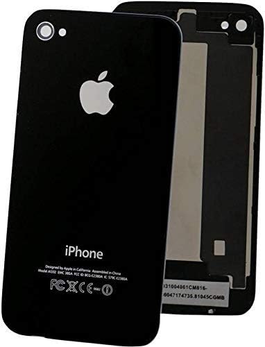 Porche Back Panel for Apple iPhone 4 Glass Rear Body Housing Replacement Black