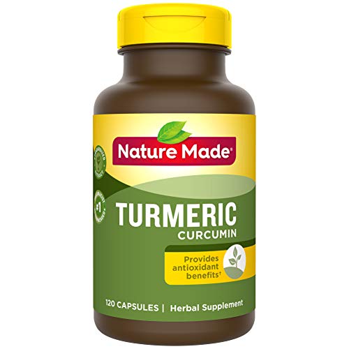 Nature Made Turmeric Curcumin 500 mg Capsules, 120 Count for Antioxidant Support† (Packaging May Vary) (Best Way To Treat Depression)