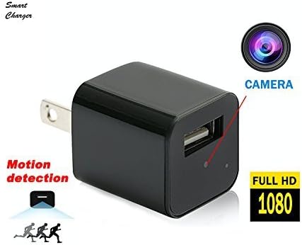 Usb Spy Camera Motion Detection Hidden Wall Charger HD 1080P [Newest Model] 2018 - Charge Phone/Tablet Nanny Cam
