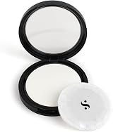 Stargazer White Pressed Powder Foundation Full Cover Compact Mirror Puff view 2