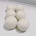 Organic Wool Dryer Balls, Chemical Free Fabric Softener Dryer Sheet Alternative. Reusable, Baby Safe, Reduce Wrinkles, Eliminate Static Cling, Shorten Drying Time (6 Pack XL)