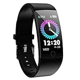 Fitness Tracker HR, Activity Tracker Watch with Heart Rate Monitor,1.14 Inch Color Screen Pedometer Watch Blood Pressure Monitor Sleep Monitor Fitness Watch, Calories Tracker,IP67 Waterproof (Black) Fitness Tracker HR, Activity Tracker Watch with Heart Rate Monitor,1.14 Inch Color Screen Pedometer Watch Blood Pressure Monitor Sleep Monitor Fitness Watch, Calories Tracker,IP67 Waterproof (Black)