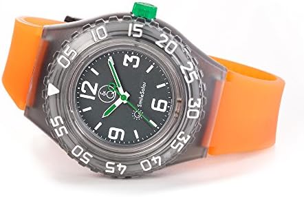 Q Q Smilesolar bar Series Black Dial And Orange Strap Rp16j006y Powered By Solar Amazon Com Au Clothing Shoes Accessories