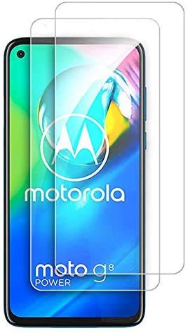 RKVMM Moto G8 Power Screen Protector - 9H Hardness HD Screen Tempered Glass Protective Film Compatible With Motorola Moto G8 Power (2 Pack)