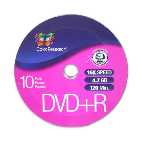 Color Research DVD+R 10-Pack