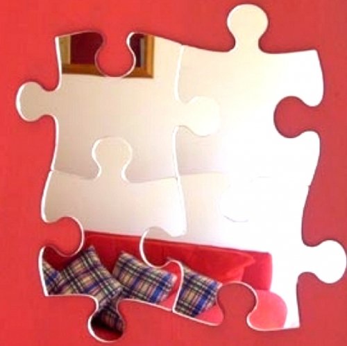 Super Cool Creations 4 Piece Jigsaw Mirrors - 65cm x 65cm