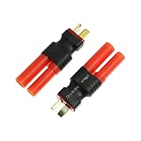 Maxmoral 2PCS Deans T-Plug Male to HXT 4mm