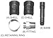 Tramec 31402 3/8'' NPTF Air Brake Hose End Fitting Kit for 3/8