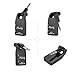 Muslady Guitar System Transmitter & Receiver 2.4G Wireless Built-in Rechargeable Lithium Battery 30M Transmission Range for Electric Guitar Bass (Black)