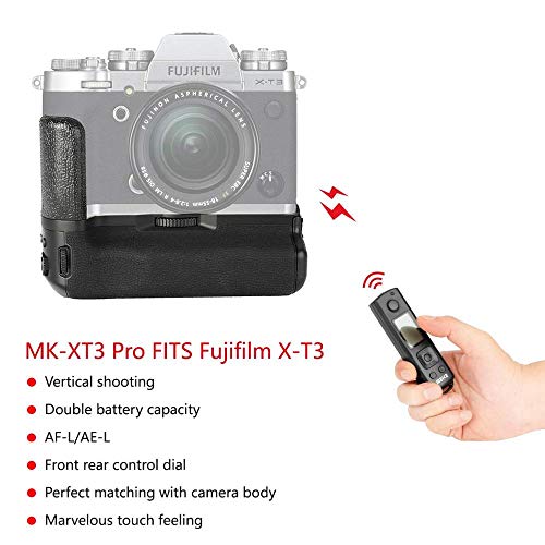 Meike MK-XT3 Pro Poignée d'alimentation Verticale avec télécommande intégrée 2,4 GHz pour Appareil Photo Fujifilm Fuji X-T3 XT3 - Image 4