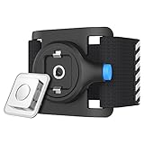 Cell Phone Armband Clip, MoKo Universal Sports Running Armband for Cell Phones & Cases, Fits iPhone X, 8 Plus, 7 Plus, 6S Plus, iPhone 8, 7, 6S, 6, 5S, 5, Samsung Note 8, S9 Plus, S9, S8 Plus - BLACK