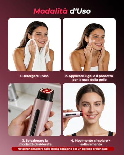 Professional Radiofrequency Face, Clinically Proven Effectiveness, Microcurrent Facial Massager, Anti-Wrinkle, Anti-Aging, Anti-Acne, Lifting and Firming for Face and Neck