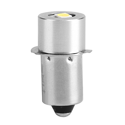 Smandy 1W P13.5S LED Flashlight Bulb, 100~110LM Replacement Bulb Torch Lamp Emergency Work Light WorkLamp Bulb (6V)