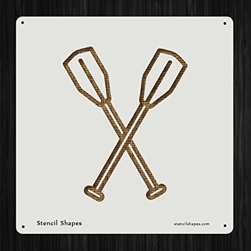 Oars Rowing Boat River Ream Style 14373 DIY Plastic Stencil Acrylic Mylar Reusable