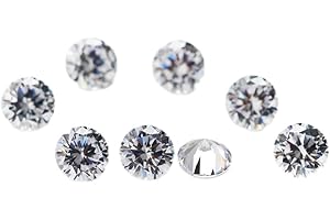 GEPAS WUZHOUGEMS 0.8-10mm White AAAAA Round Machine Cut Loose Cubic Zirconia Stone Clear CZ Synthetic Gemstone For Jewelry Making