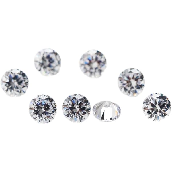 Amazon.com: JIANGYUANGEMS 1000pcs 1.0mm 5A Round Machine Cut