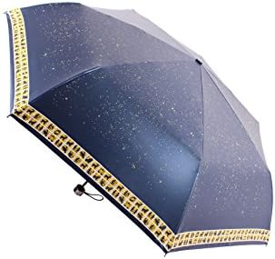 MIGOBI Light Weight 3 Stage Muanul Frame Strong Windproof Umbrella with Color Coating Fabric Printing Constellation GB8657 (Blue)