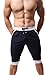 ONEFIT Mens Summer Sports Pants Comforbale Beach Pants Dark Blue Large