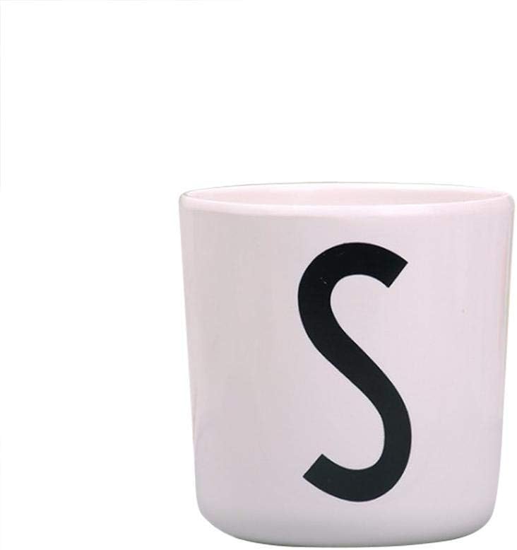 Bonwete Alphabet Pattern Cup Mugs for Coffee, Tea, Cocoa Tea Cup for Home Camping Outdoors Office Gifts