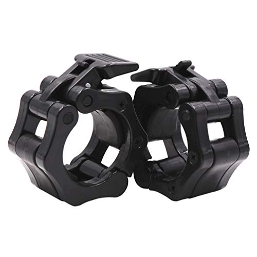 IADUMO Bar Clips Weight Lifting,Olympic Barbell Clamps,2 Inch Weight