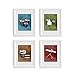 Laundry Room Wall Art! Set of Four 8 x 10 Decor Prints Great for Laundry Room, Laundromat, Wash Room. Sort, Wash, Fold & Iron. Designed exclusively for Wallables!