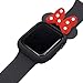 SPCEUTOH iWatch Case Series 4 for Apple Watch 40mm Nike+,Sport,Edition All Models,Polka Dots Cartoon Mouse Ears Rugged Protective Slim Shock Resistant TPU Watch Case (Black Red)
