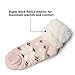 Winter Fuzzy Socks for Women Warm Soft Cozy Fleece-lined Slippers Socks With Grippers