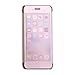 iMusi Cases for iPhone 7 Plus, Smart Clear View Window Plating PC Mirror Flip Phone Cover for iPhone 7 Plus - Rose Gold