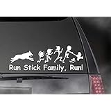CLIFFBENNETT Malinois, Dutch Shepherd Decal, Run Stick Family, Run! Car, Truck, Window Sticker. Outdoor Smooth Surface Sticker 8" mal-0001
