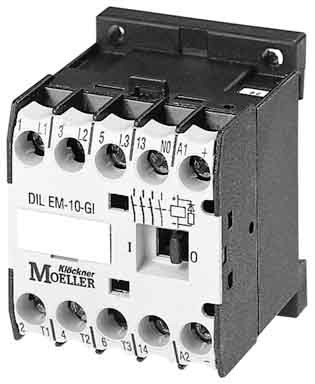 Eaton (Moeller) Performance dilem-01 (400 V50hz) AC-3/400 V: 4 KW 3P contactor Dilem, ac-conmutación