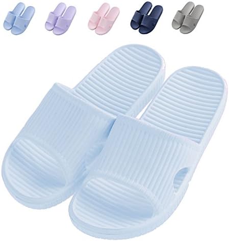 HAOJIALI Bathroom Slippers Shower Shoes Women and Mens Non-Slip Bath Sandals House Soft