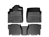 WeatherTech Custom Fit FloorLiner - Toyota Tundra CrewMax - 2012 - 2013 - 1st & 2nd Row Black