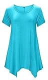 DB MOON Womens Womens Plus Size Summer Maternity Clothes ( Lake Blue , 3XL)