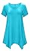 DB MOON Womens Womens Plus Size Summer Maternity Clothes ( Lake Blue , 3XL)