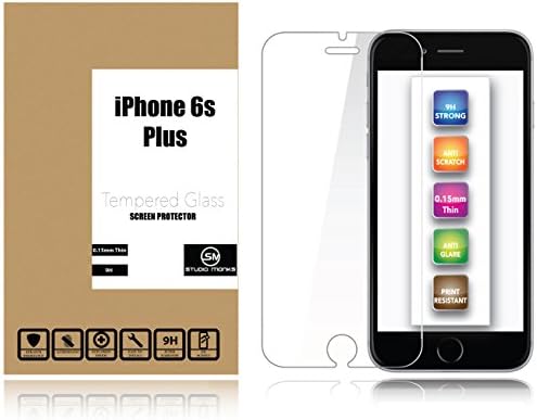 Studio Monks ULTRA THIN Apple iPhone 6 Plus &amp; 6s Plus (5.5inch)Tempered Glass Protector 0.15MM Hardness Factor Of 9H Better TOUCH SENSITIVITY Easy Install HD Clear Screen [ LIFETIME WARRANTY ]