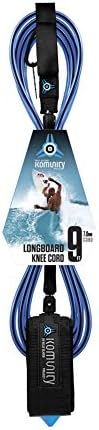 Komunity 9 Foot Blue Longboard Knee 7MM Leash