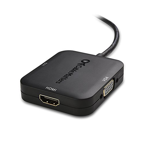 Cable Matters Mini DisplayPort to HDMI Adapter with VGA and DVI 3in1