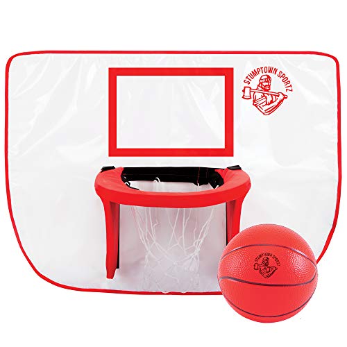 Stumptown Sportz Trampoline Basketball Hoop with 3