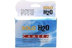 Solo H2O 35mm Single Use Underwater Camera with 400ASA 27 Exposure Film